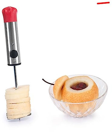 Gemüseentkerner 1 Satz aus Edelstahl mit Rotem Griff für Obst und Gemüse