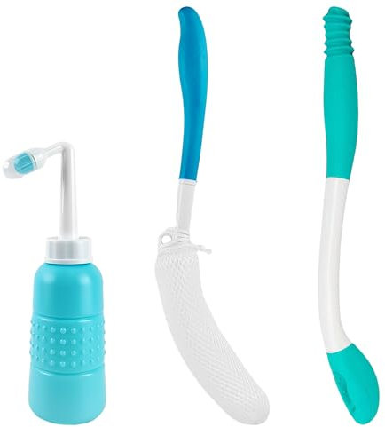 3 Piezas Herramienta de Limpieza de Inodoro de Largo Alcance, Toallero Auxiliar de Papel de Limpieza para Baño, Herramientas para el Inodoro Bottom Wiper, para Ancianos, Discapacitados