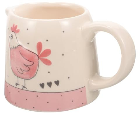 NAMOARLY Ceramic Pitcher Jug Dripless Sauce Dispenser for and Syrup for Restaurants and Home Use Stylish Design Fine Workmanship