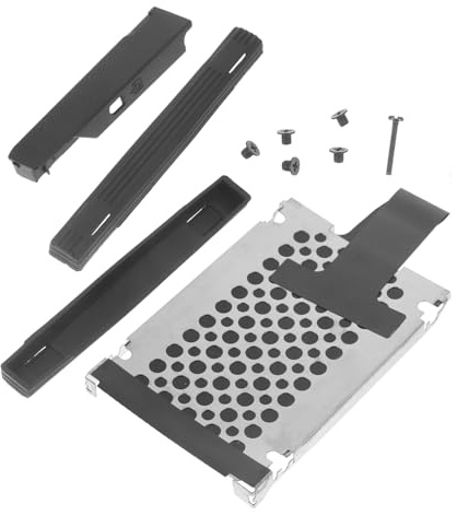 POPETPOP Hard Drive Bay Rubber Guide Rails Hdd Mounting Bracket Hard Disk Holder Screws Compatible with T60 T61 SSD