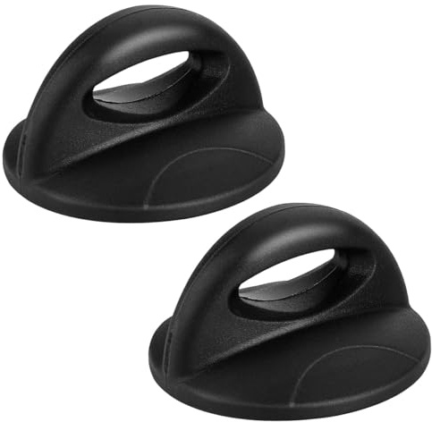 Enwye 2 Pcs Universal Pot Lid Handle Replacement Kitchen Pot Lid Replacement Knob Cookware Parts（Black）