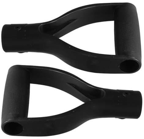 SUPVOX 2pcs Plastic D-shaped Snow Shovel Handle Replacement 28mm Inner Diameter for Snow Removal and Garden Digging Tools Lightweight Sturdy