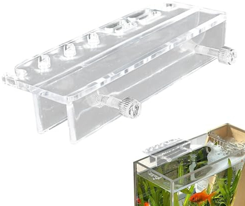 Aquarium Tool Rack - Clear Acrylic Organizer, Compact Storage Stand | Strong Durable Assembly, Multi-Function Holder with Neat Design-aqua Scaping Tweezers, Scissors, Factory Maintenance G