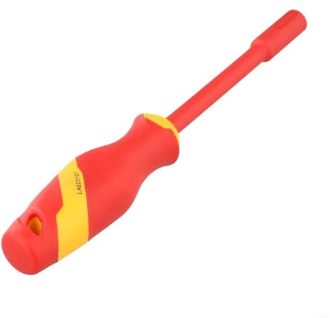 GANCEI Jeu de tournevis isolés, clé à douille isolée VDE 1000 V, outil de sécurité haute tension pour électriciens, matériau TPE pour travaux électriques (10 mm)