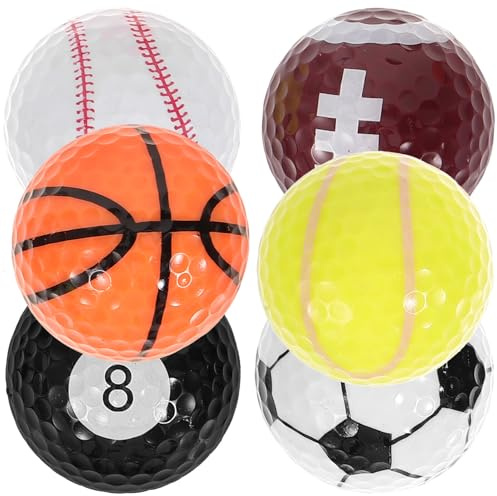 Parliky Buntes Golfball Robusten Gummibällen in für Damen und Training Praktische Übungsbälle für Golfenthusiasten und Anfänger Farbe Farbe