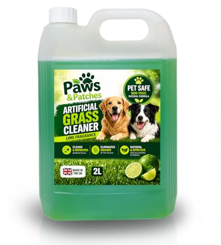 Paws & Patches Pet Friendly Artificial Grass Cleaner & Odour Neutraliser, Astro Turf Cleaner, Artificial Grass Disinfectant, Best for Artificial Turf & Grass