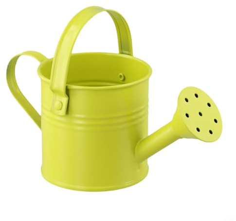 La regadera de metal con un pico largo es adecuada tanto para plantas de interior como exterior. Es una herramienta pequeña y reutilizable para el cuidado de las plantas y el mantenimiento de la