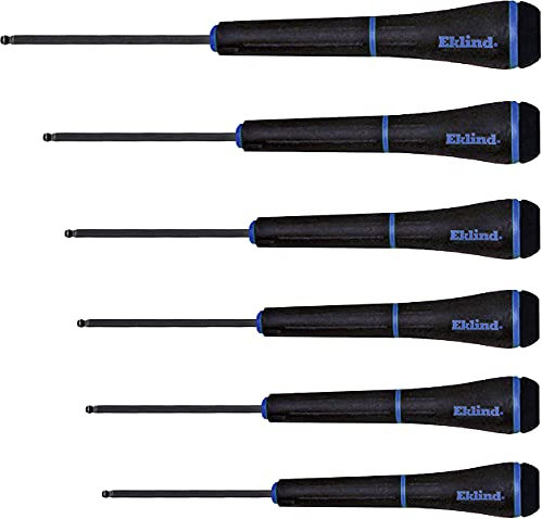 EKLIND 92600 PSD Ball-Hex (allen) Precision Screwdriver - 6pc set Metric MM sizes 1.3-4