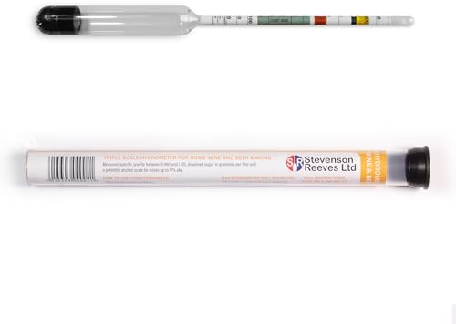 Stevenson Reeves Dreifach-Skala-Hydrometer (S1011) für Heimbrauen und Weinherstellung