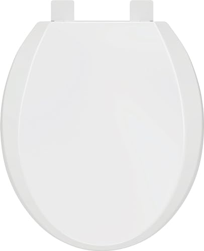 PROFLO PFTSHEC1000 Round Closed-Front Toilet Seat with Quick Release and Lid - White
