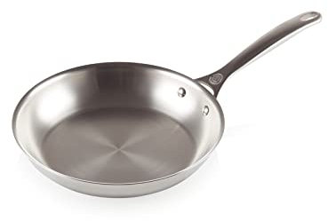 Le Creuset Sartén baja de 26 cm de acero inoxidable Plus de tres capas de, 96600226000100