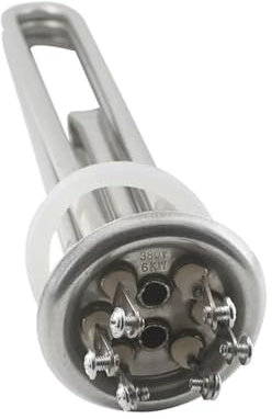 Heating Element Flange Type Water Heater Element AC380V Flange Diameter 63mm Stainless Steel Water Heating Element For Water Boiler 6KW/9KW/12KW (Size : 380V, Color : 12KW 370mm)