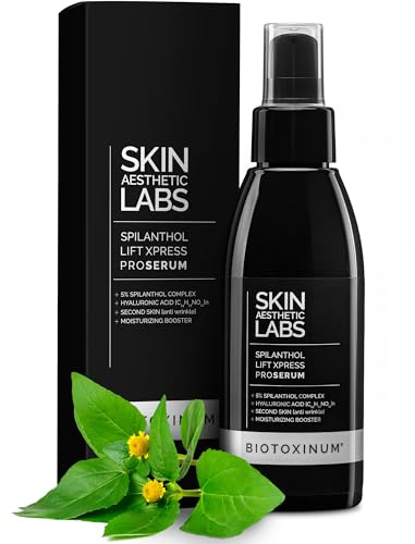 BIOTOXINUM® - 125ml - BIO-BTX mit Hyaluronsäure für Faltenreduzierung - Feuchtigkeitsspendend - Anti-Aging - Made in Germany - Spilanthol Lift Express ProSerum von SKINAESTHETICLABS®