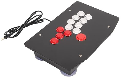 Arcade Fight Stick, Puerto USB 2.0, Control Preciso, Juego de Arcade, Joystick de Lucha para PC