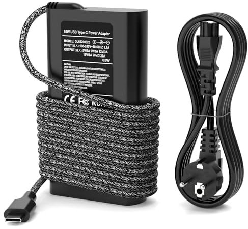 65W USB C Ladegerät Netzteil für HP Spectre X360 Elitebook Elite Envy Probook Chromebook Pavilion Typ C Laptop Netzteil Power Adapter