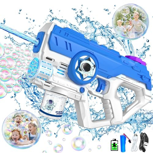 VATOS Elektrische Wasserpistole für Kinder und Erwachsene, 2-in-1 Automatische Wasserpistolen 500 CC+ Erweiterbar, Max Reichweite 10M Wasserspritzpistole Spielzeug für Sommer Pool, Garten, Strand