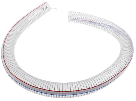BESTonZON Transparentes Stahlrohr flexibler Schlauch PVC-Schläuche Spiralrohr abflussstopfen Ablaufschlauch der Klimaanlage AC-Wasserablaufschlauch flexibel Abflussrohr Weifang Stahldraht