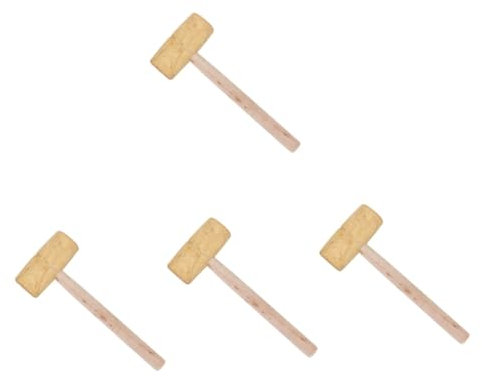 UKCOCO 4pcs Wood Mallet Hammer Slating Framing Hammer Woodworking Tool for Carpentry Compact