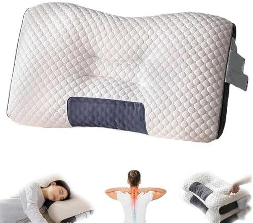 Outfany Cozy cloud Pillow,Outfany Gemütliches Wolkenkissen,Orthopädisches Kissen 2024Premium Nackenstützkissen,Bequemes und Belüftetes Nackenmassagekissen,Weich und nicht Leicht zu Kollabieren (800g)