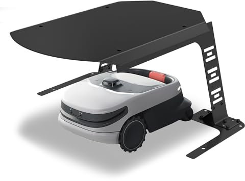 NAIZY Robot tosaerba giardino garage tetto auto coperto in metallo copertura copertura tosaerba protezione contro pioggia, grandine e raggi UV 77 x 94 x 36 cm