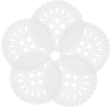 KOMBIUDA 5 Láminas Deshidratadoras para Lavadora de Abs Color Claro, Accesorios de Lavadora que Reducen Vibración y Protegen Tejidos, Paquete de 5 Unidades