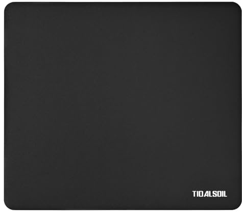 Glass Mouse Pad, Large Tempered Glass Gaming Mousepad with Non-Slip Base, Smooth Micro-Etched Surface for FPS & MOBA, Top Precision and Control for Professional Gamers, 17.7“ x 15.7”