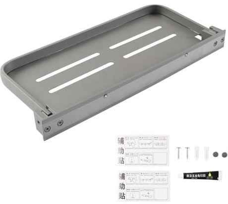 pumpumlia 30cm/40cm Ripiani Pieghevole Camper Accessori Per Organizzazione Interna Stoccaggio Galleggiante Mensola Fissata A Parete Mensola In Alluminio