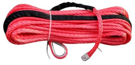 Cuerda sintética for cabrestante de 14 mm x 40 m, con protección contra rocas y calor, compatible con ATV, UTV, 4x4, coche, camión y cable de cabrestante. Ligero y con mayor resistencia a la abrasión(