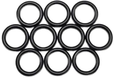 Einzelne Premium O-Ringe aus NBR70 in Carbon Black, Dichtungsringe (10 Stück, 9,3x2,4)