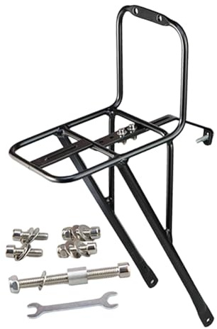 Pegciuho Frontgepäckträger für Fahrräder mit Geradem Lenker, Packtaschen Und Gepäckträger für Outdoor Einkäufe