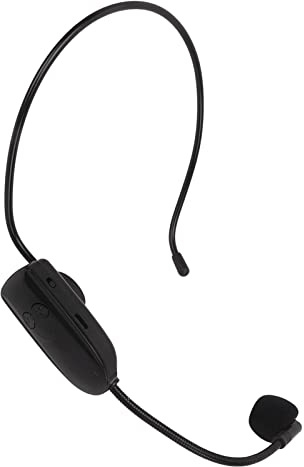 BONKZEBU Casque de Microphone sans Fil 2,4 G Micro Intelligent à Réduction de Bruit pour la Diffusion en Direct Micro à Longue Durée de Vie de la Batterie pour L'enregistrement Vocal chanté, Faible
