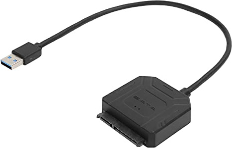 Zjythocyber Adaptador SATA a USB 3.0 para SSD y HDD de 2,5 pulgadas y 3,5 pulgadas, cable de disco duro plug and play con soporte UASP de hasta 6 Gbps, compatible con 98SE a 10,