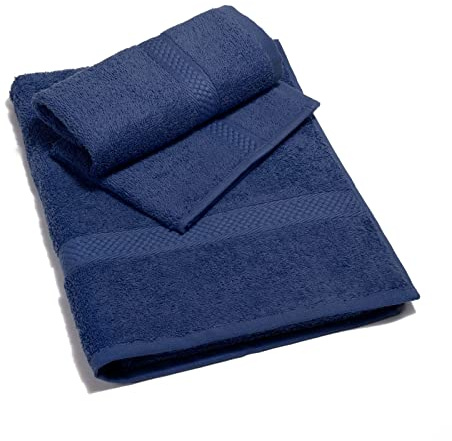 Caleffi – Juego de Toallas Baño 100% Algodón – Set 2 Piezas: 1 Toalla Lavabo 50x100 cm + 1 Toalla Invitado 40x60 cm – Suaves, Absorbentes y Lavables - Toallas Baño Completo - Ducha