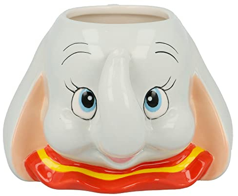 ideal csa taza disney 3d dumbo, cerámica, 400ml