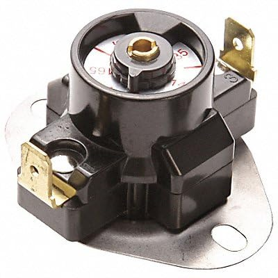 ZORO SELECT Adjustable Fan Switch, 90-130, Push Button, Automatic, Black