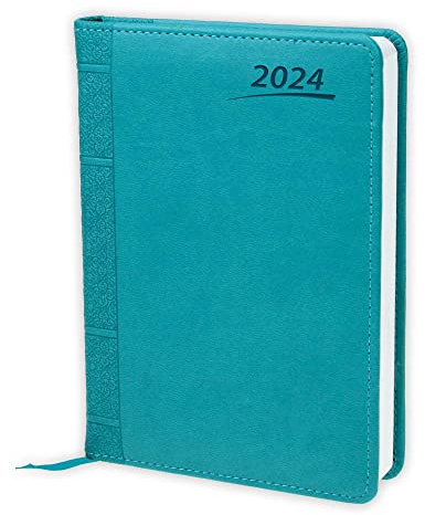 Trötsch Buchkalender A5 Aqua 2024: Tagesplaner