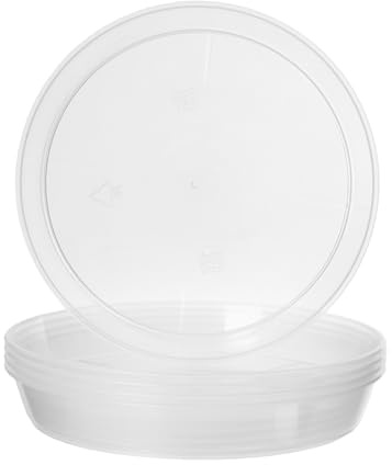 Garronda blomkruka underlägg GD-0026 (5 stycken transparent, ⌀ 12 cm H 1,8 cm)