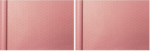 Clairefontaine 223828C - Rolle Geschenkpapier Tiny rolls Kraft mit Blumenmotiven (5 m x 0,35m, innovative Breite, einfach zum Transportieren, 70g, Blauer Engel) 1 Rolle, rosa (Packung mit 2)