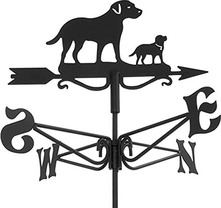 Wetterfahne für den Garten, Eule, für den Außenbereich, Dach, Gartenhalterung, Hof, Dekoration, Wetterfahne, Anzeige der Windrichtung, Windfahne des Hofs, Eisenkunst mit Rostschutz-Beschichtung für