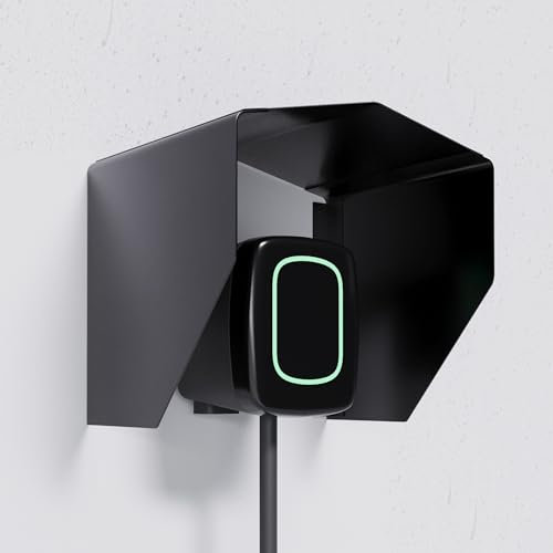 EVify Wallbox protezione dalle intemperie in acciaio inox per scatole da parete compatte • Copertura per tetto protettivo Wallbox • Copertura antipioggia per stazione di ricarica EV