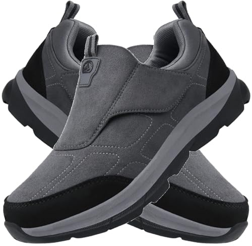 Aocase Zapatos Especiales para Juanetes de Mujer para Mujer y Hombre para diabéticos, Talla Zapatos para Caminar Suaves y Flexibles para diabéticos de Anchos Anchos,Men Gray,38/240mm