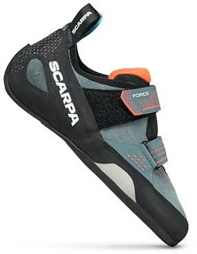 SCARPA Women's Force Rock Climbing Shoes - Conifer/Coral - 9-9.5