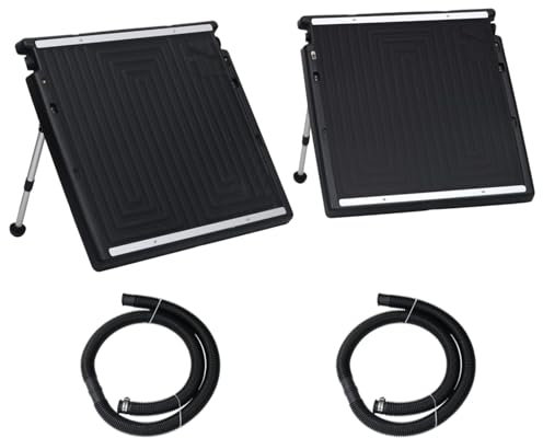 Kavolet Poolheizung Solar 2 STK. 150x75 cm Pool-Solarkollektor Solarheizung Pool Sonnenkollektor, 38mm Anschluss, Pool Heizungen Solaranlage für Schwimmbad Gartendusche Pool