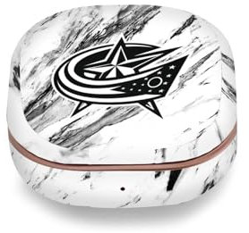 Head Case Designs Offizielle NHL Marmor Columbus Blue Jackets Vinyl Haut Aufkleber Abziehbild Abdeckung kompatibel mit Buds Live/Buds Pro / Buds2