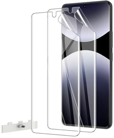 AOKUMA Protections d'écran pour Xiaomi Redmi Note 14 Pro 5G,[2 pièces]Film de Protection en TPU Flexible Compatible avec Redmi Note 14 Pro 5G, HD Transparent, Résistant aux Rayures, Facile à Installer