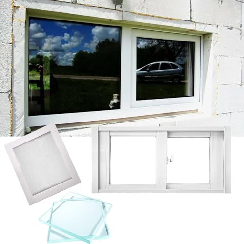 Schiebefenster Fenster Window Kellerfenster Doppelverglaste Mobilheim-Fenster 60 54 50 46 42 40 36 32 30 28 24 22 20 18 14 Zoll, Bauernhaus-Horizontal-Schiebefenster-Ersatz für Häuser, Schuppen, Kelle