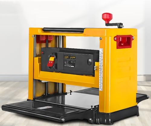 McbeAn Cepilladora De Sobremesa De 2000 W, Cepilladora Eléctrica Multifuncional para Carpintería, Espesor De Cepillado Único: 1-3 Mm, Gran Potencia, Fácil Cepillado, para Cortar Madera