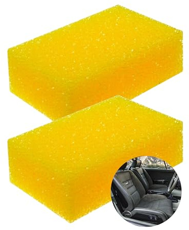 Tek Automotive Lot de 2 éponges abrasives en nid d'abeille pour tapisserie d'ameublement, maison, tapis et moquette, compatibles avec les nettoyants d'ameublement