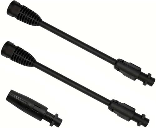 Hierbla Pressure Washer Extension Wand, Pressure Washer Replacement Spray Gun Extension Pole with Adjustable Nozzle, Compatible with Karcher K2 K3 K4 K5 K6 K7, 2 Extension Wand and 1 Nozzle