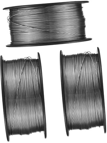 OUNONA 3rolls Flux Cored Mig Welding Wire Steel Wire for Gasless Welding for Home DIY Projects and Fabrication Repairs